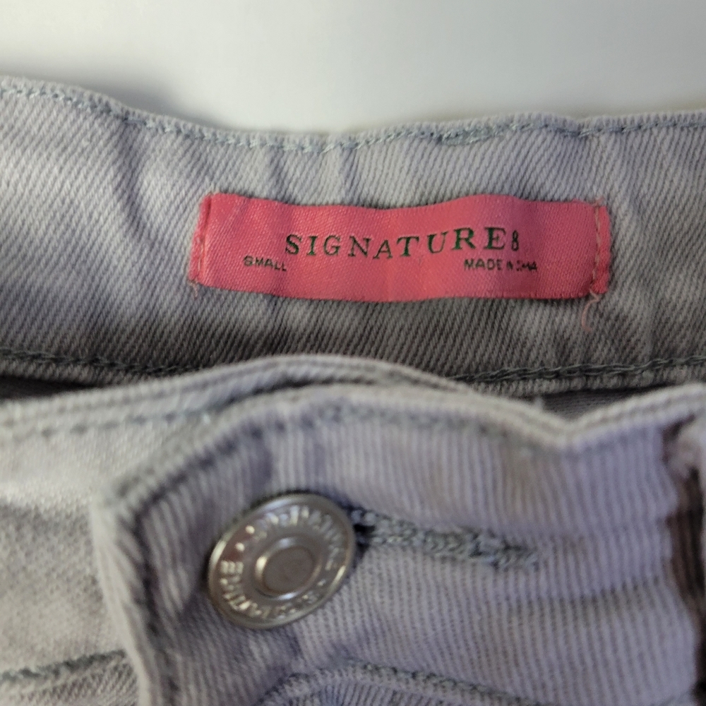 Signature 8 | Womens Wide Leg Crop Denim Pants - Picture 10 of 12